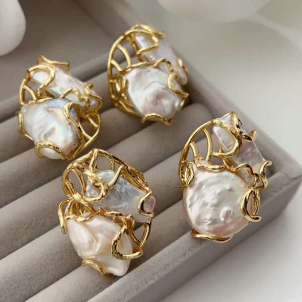 Fresh water pearl ring