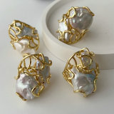 Fresh water pearl ring
