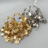 Max star charm earrings
