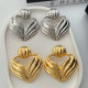 Chunky heart earrings