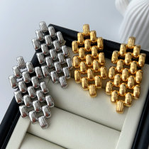 Chunky chain metal earrings