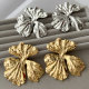 Chunky leaf earrings