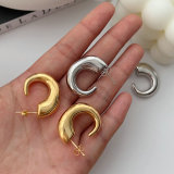 Metal moon earrings