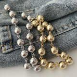 Long ball earrings