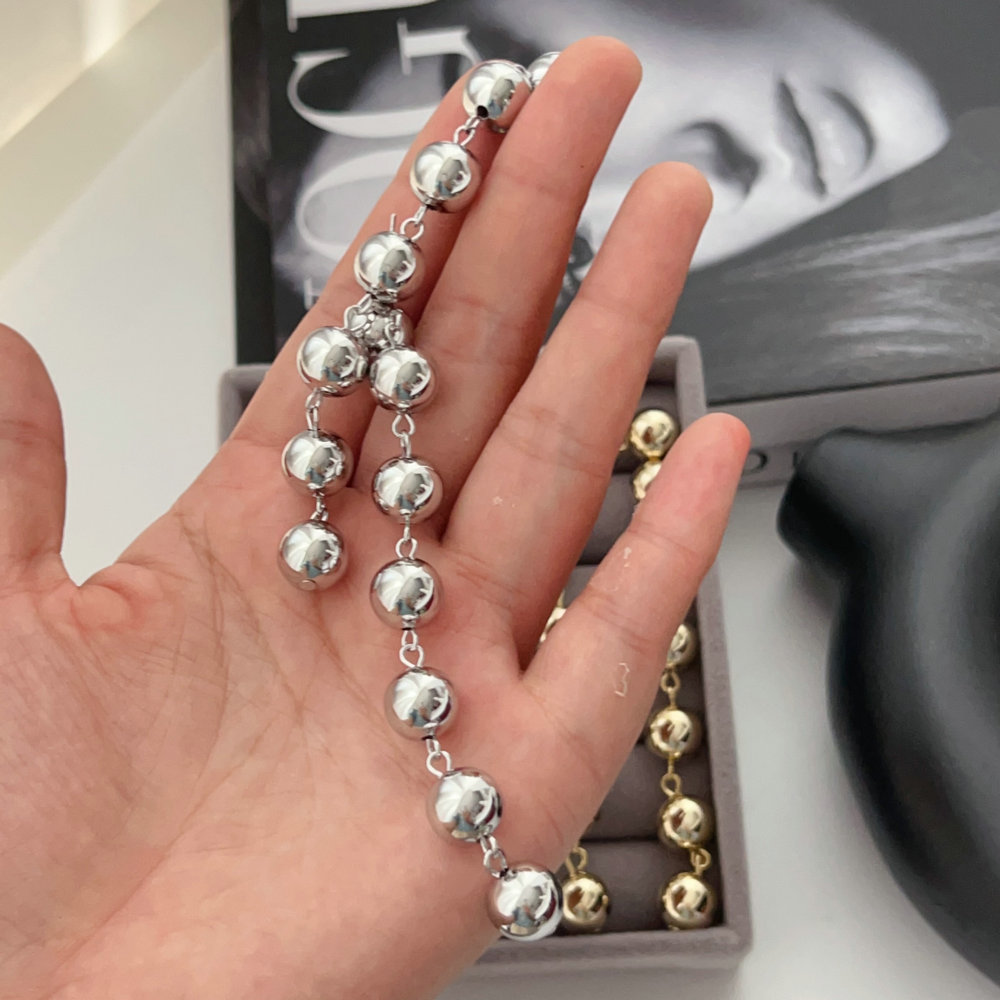 Long ball earrings