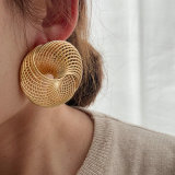 Chunky metal earrings