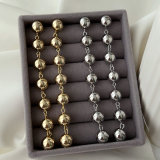 Long ball earrings