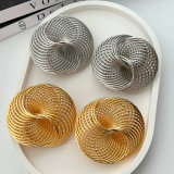 Chunky metal earrings