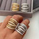 Chunky zircon ring