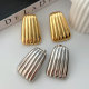 Metal square earrings