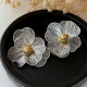 Chunky flower earrings