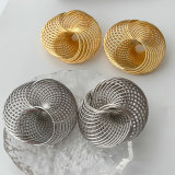 Chunky metal earrings