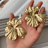 Chunky leaf earrings