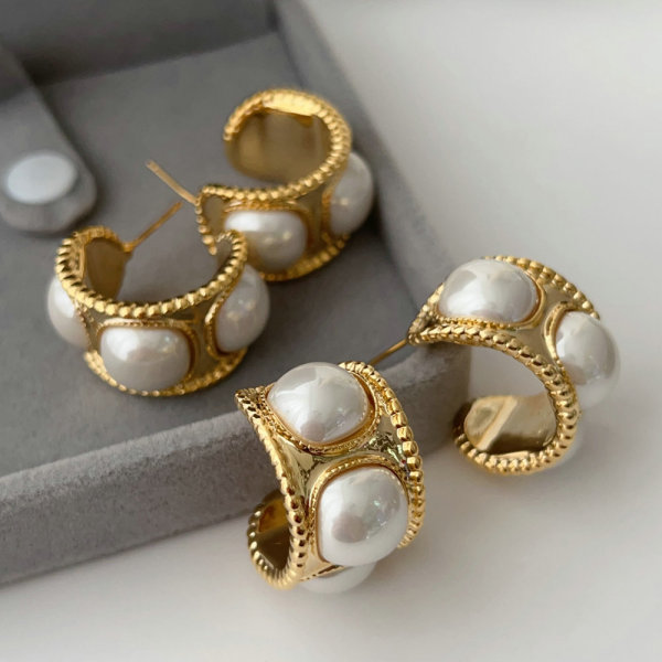 Pearl earrings