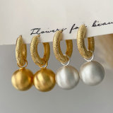 Ball drop earrings