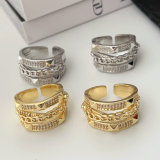 Pave zircon chunky ring
