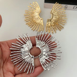 Chunky leaf earrings