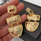 Chunky metal earrings