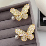 Pave zircon butterfly ring