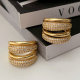 Pave zircon chunky ring