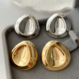 Metal water drop earrings