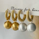 Ball drop earrings