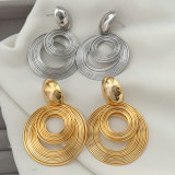 Chunky circle earrings