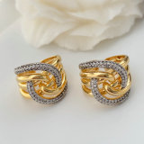 Pave zircon twist ring