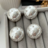 Chunky round shape earrings