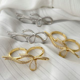 Pave bow ring