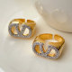 Pave zircon ring