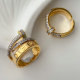 Pave nail ring
