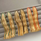 Long chain tassel earrings