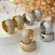 Chunky pave zircon fat hoop