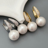 Simple pearl drop earrings