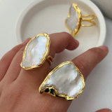 Fresh water pearl ring