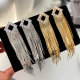 Chain tassel earrings