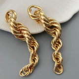 Metal chunky twist earrings