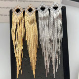 Chain tassel earrings