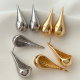 Metal teardrop earrings