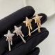 Pave star earrings