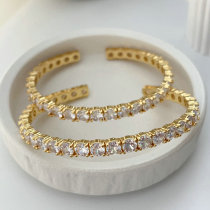 Pave zircon cuff