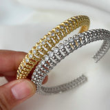 Pave fashion zircon cuff