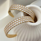 Pave chunky zircon cuff