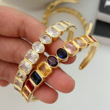 Chunky zircon cuff