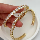 Pave zircon cuff