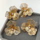 Chunky flower earrings
