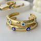 Enamel eye cuff