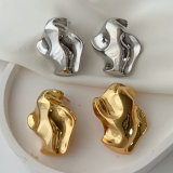 Metal chunky earrings