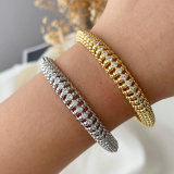 Pave fashion zircon cuff